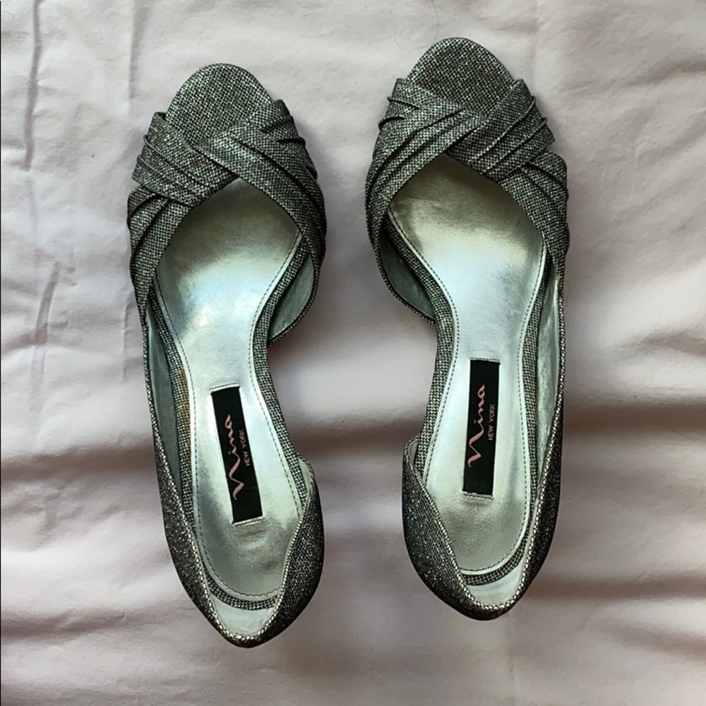 Silver Sparkly Heels